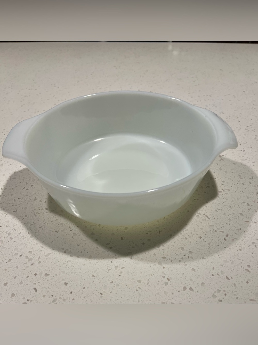 Vintage milk glass casserole dish/serving bowl